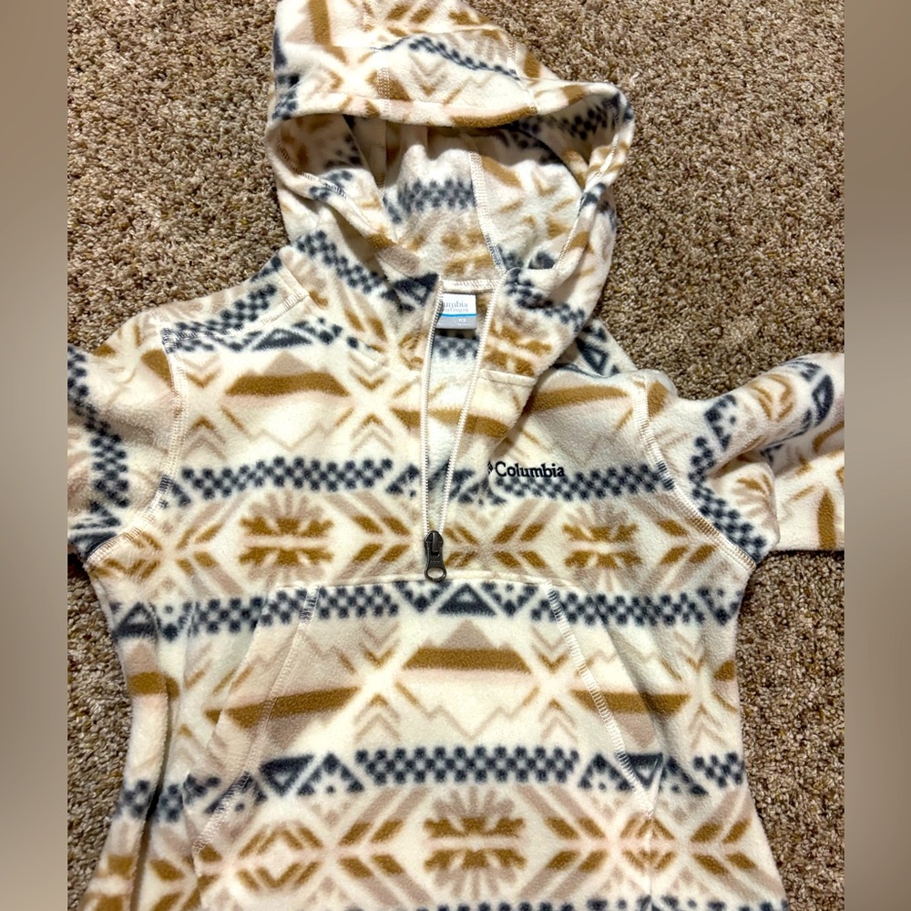 Columbia Patterned Fleece Hoodie